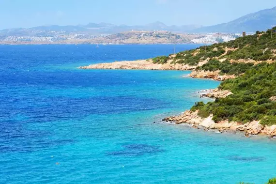 Vista aérea de Bodrum en Turquía