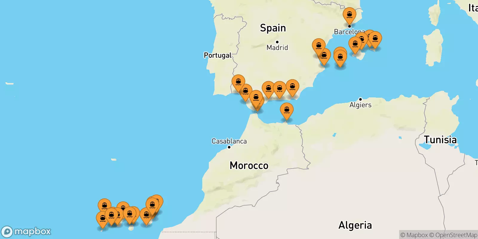Ferries de España a España