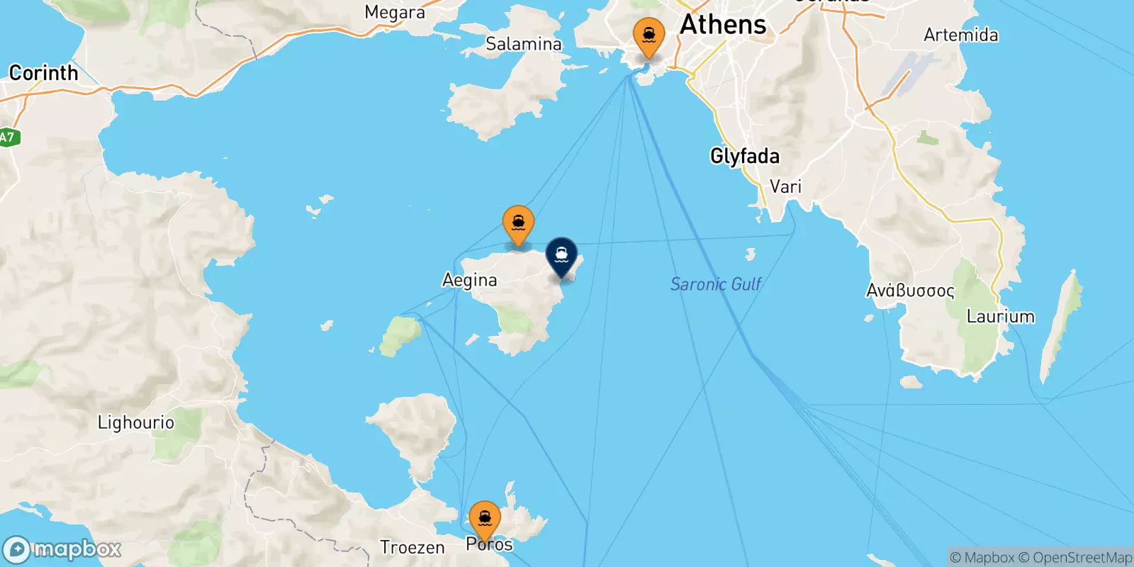 Ferries de Grecia a Agia Marina (Aegina)