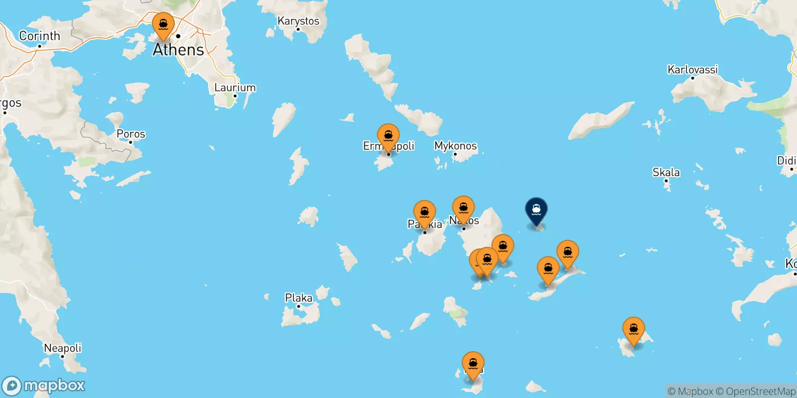 Ferries de Grecia a Donoussa