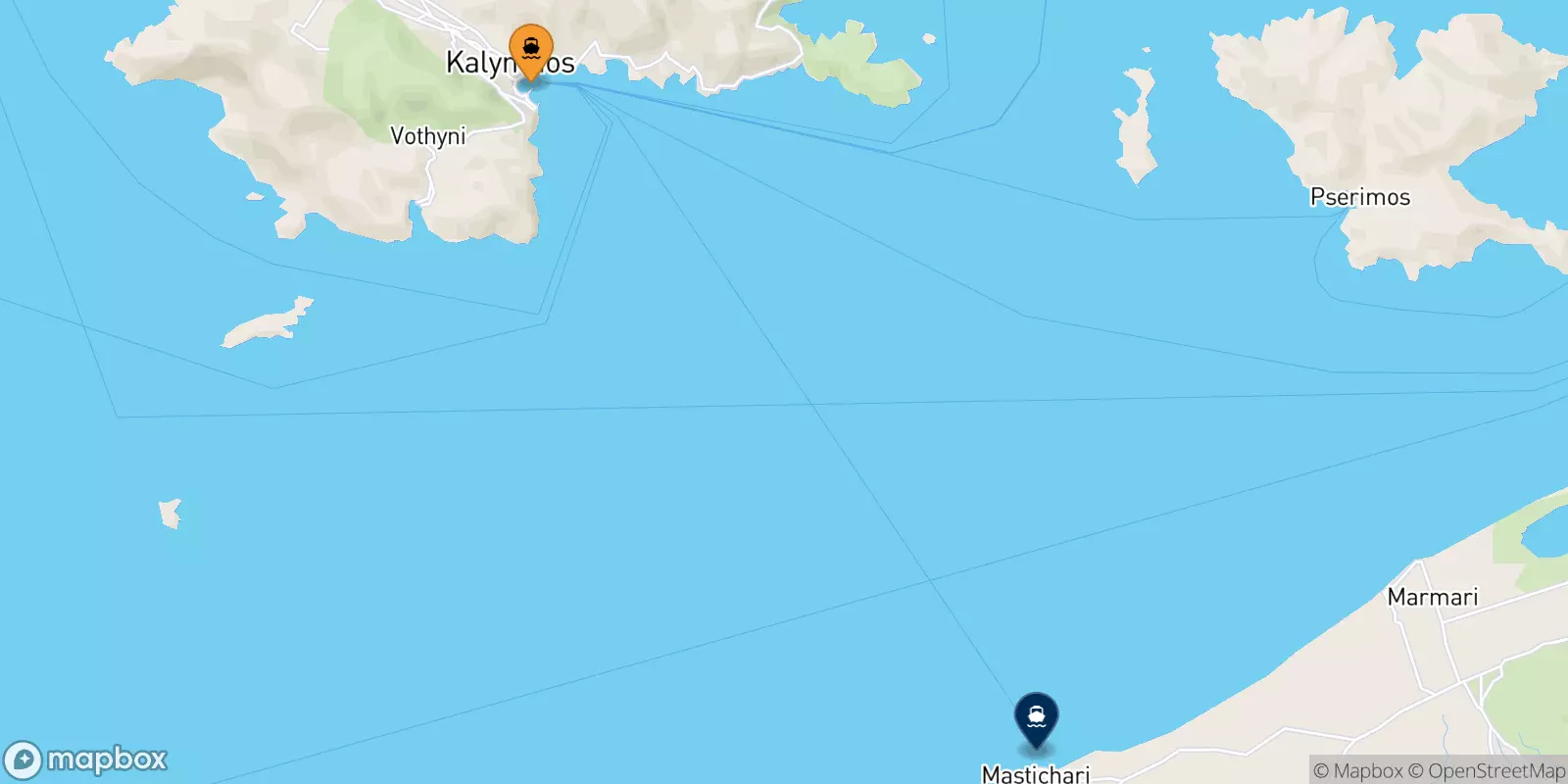 Ferries de Kalymnos a Mastihari (Kos)