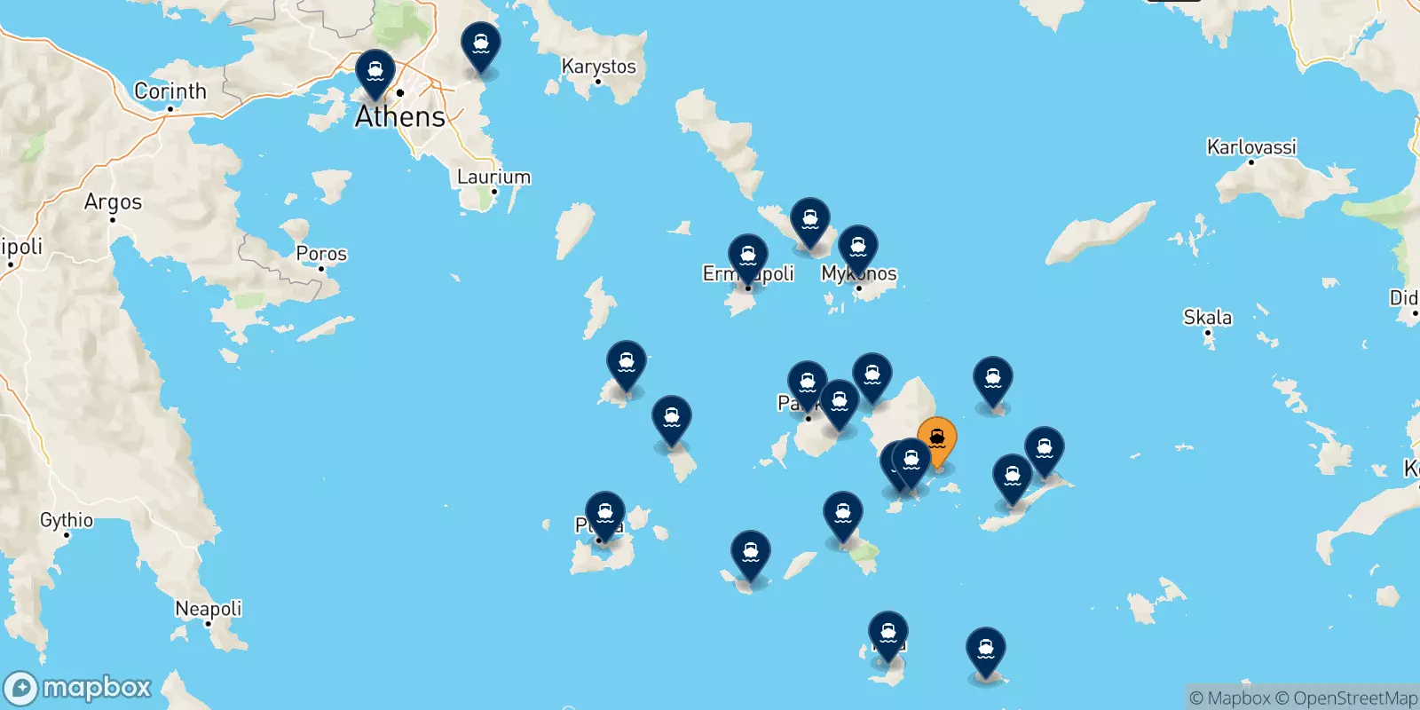 Ferries de Koufonissi a Grecia