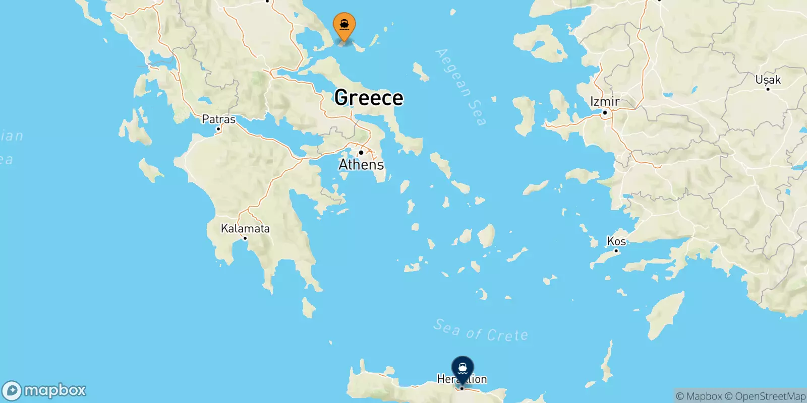 Ferries de Islas Espóradas a Heraklion