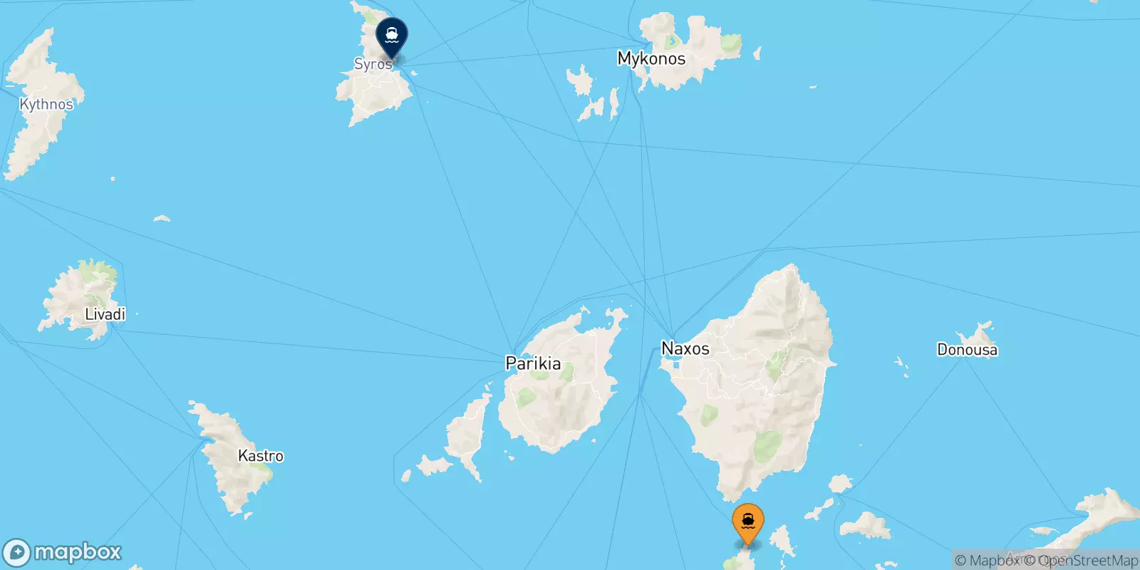 Ferries de Iraklia a Syros