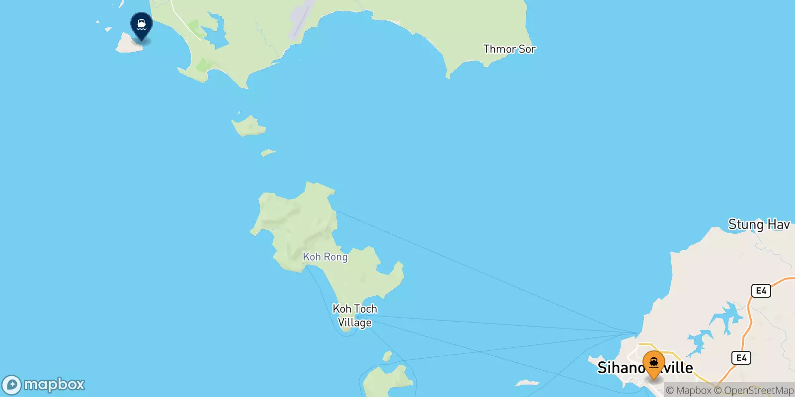 Ferries de Sihanoukville a Koh Sdach (Dara Sakor)