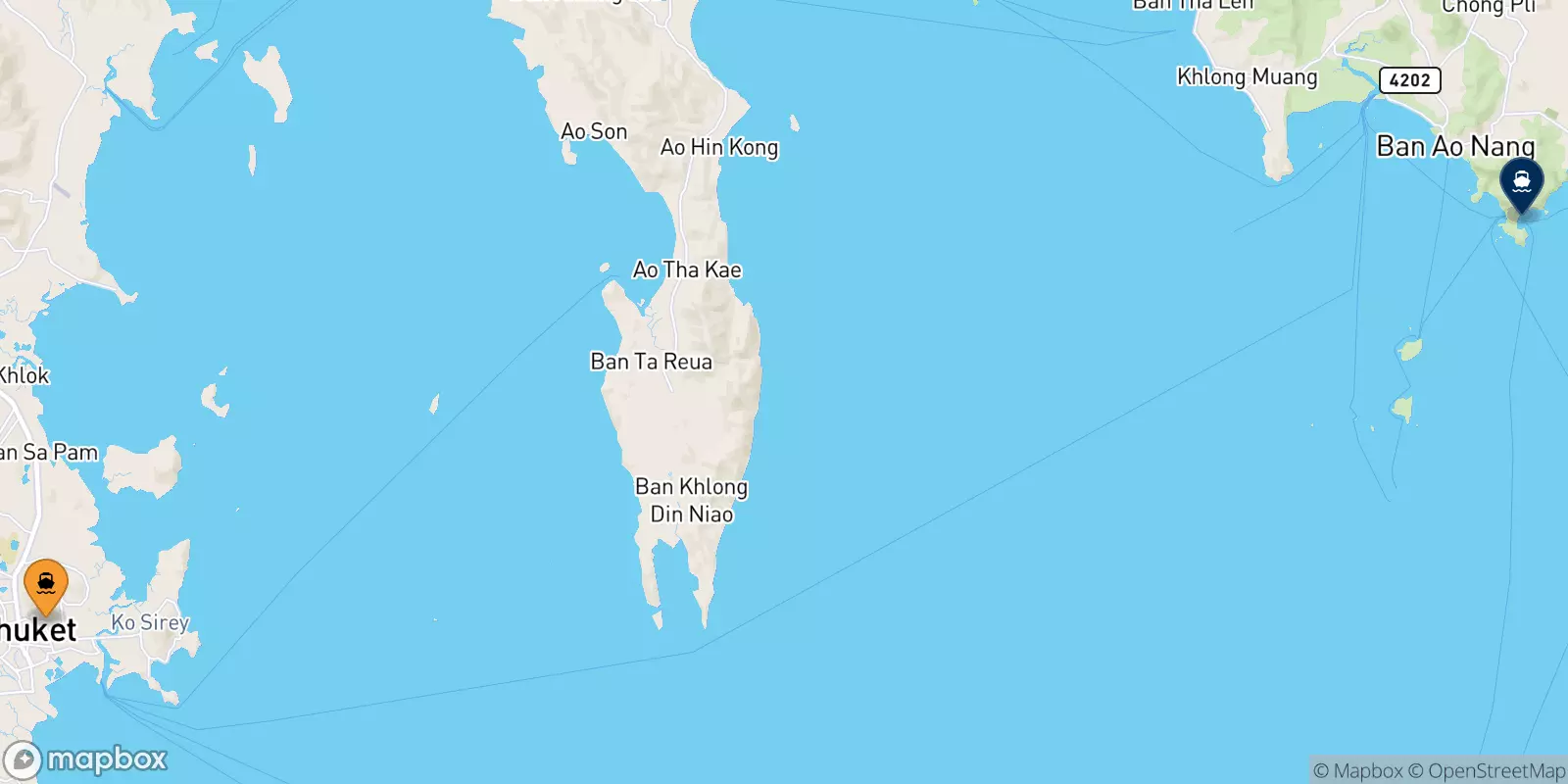 Ferries de Tailandia a East Railay Bay Beach Floating Pier